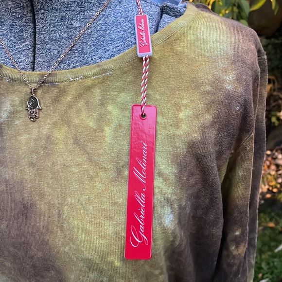 GABRIELLA MOLINARI BAMBOO /LYCRA MIX BOUTIQUE 3/4 SLEEVE TOP - M - NWT !🍁 - Picture 6 of 7